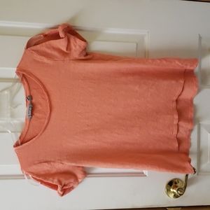 Athleta Zephyr peach coral top